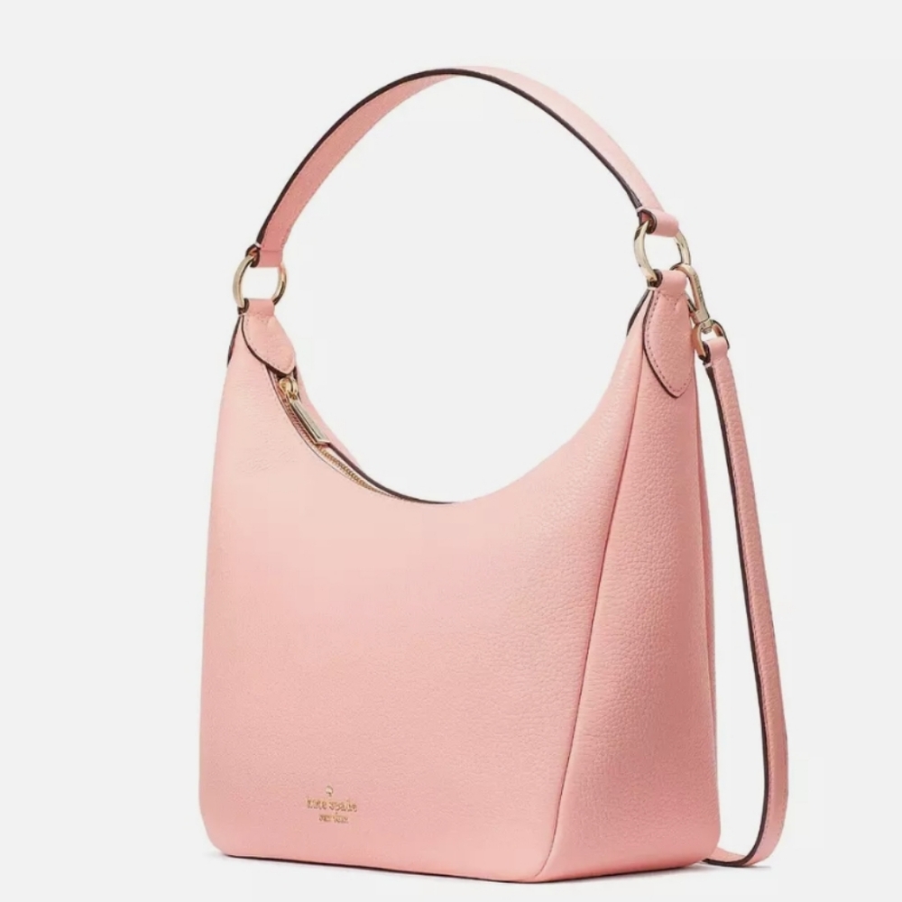 NWOT Kate Spade New York Leila Hobo Shoulder Bag Tea Rose Leather ** - Picture 5 of 9